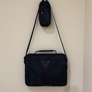 Wenger Black set of two bag,Padded Laptop Bag Work bag business bag travel bags